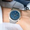 Tonda PF Chronograph Steel Platinum - Blue Dial - Men's Watch - 42mm - Image 7