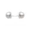 Akoya Cultured Pearl and 0.12 carat Diamond Earrings in White Gold - 8mm - Image 2