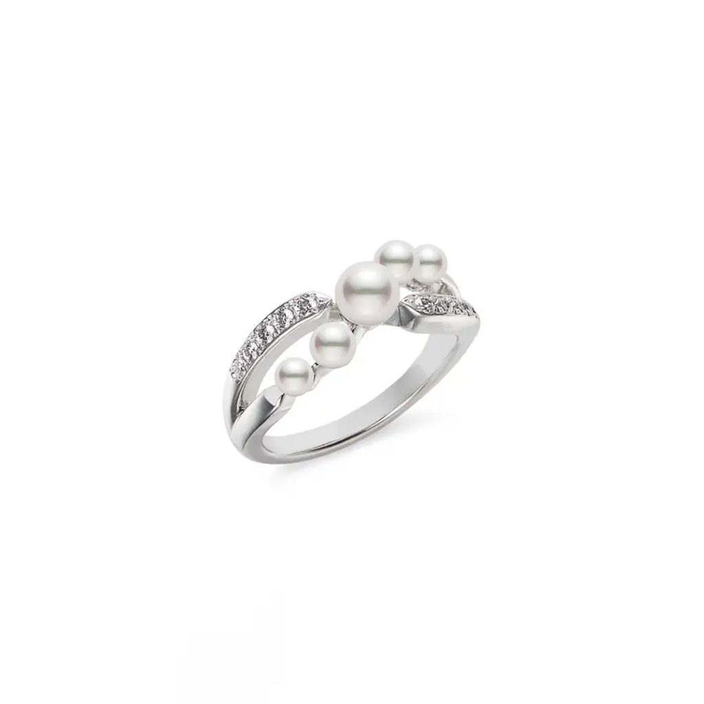 14 Karat Gold Akoya Pearl Elegance Ring - One of a Kind Spiral Style –  MONOLISA