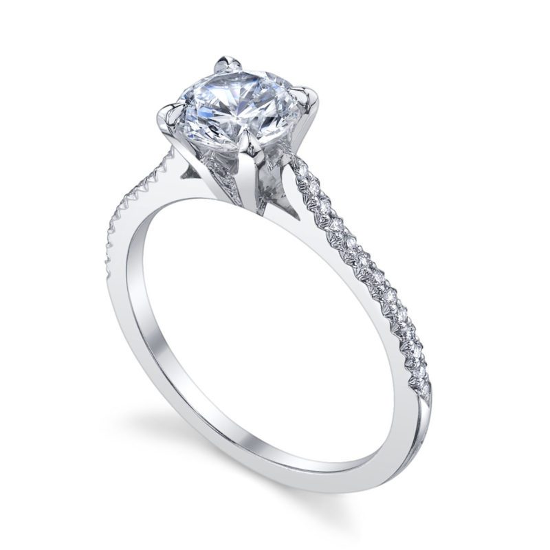 Michael B. Royal Paris Pavé Diamond Engagement Ring