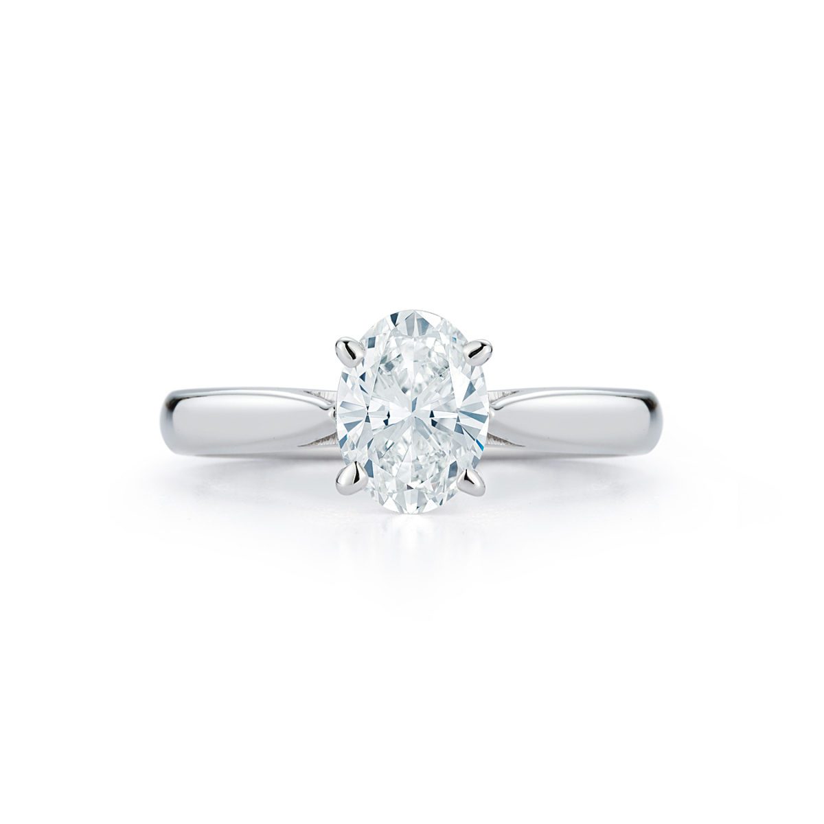 Solitaire Collection - Oval Diamond Engagement Ring