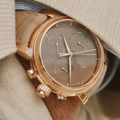 Toric Chronograph Rattrapante in Rose Gold - Natural Umber Dial - Manual