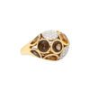 Parapluie Smoky Quartz and Citrine Bezel Set Ring in Yellow Gold - Image 3