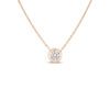 Diamonds by the Inch Bezel set Solitaire Pendant Necklace in Rose Gold - Image 2