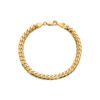 Solid Miami Cuban Link Bracelet in Yellow Gold - Image 3