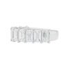 4.00 carat Emerald cut Diamond Half Eternity Band in Platinum - Image 3