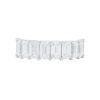 4.00 carat Emerald cut Diamond Half Eternity Band in Platinum - Image 2