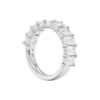 4.00 carat Emerald cut Diamond Half Eternity Band in Platinum - Image 4