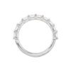 4.00 carat Emerald cut Diamond Half Eternity Band in Platinum - Image 5