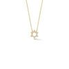 DRD Star of David Diamond Necklace in Yellow Gold - Image 2