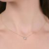 0.52 carat Pear shape Bezel set Diamond Pendant Necklace in Yellow Gold - Image 3