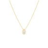 0.52 carat Pear shape Bezel set Diamond Pendant Necklace in Yellow Gold - Image 2