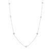 Diamond By the Yard Mixed Shape Diamond Station Necklace in White Gold - Image 2